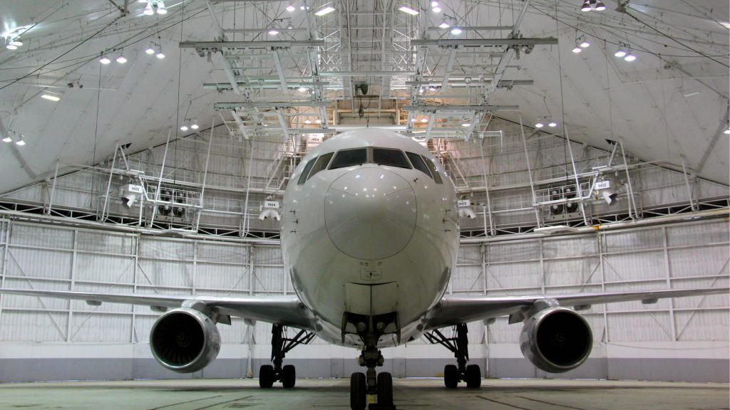 Inside of ATS Kansas City, MO hangar