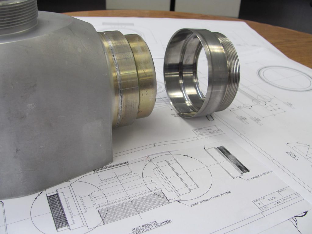 Nose gear trunnion repair specification